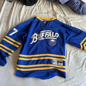Buffalo Sabres mens reebok ice hockey jersey